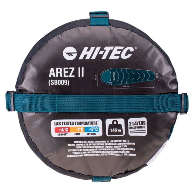 Hi-Tec Unisex arez ii slaapzak voor volwassenen UTIG1503_deeptealsilverpine large