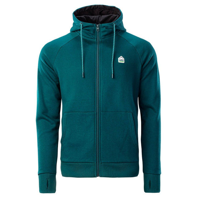 Elbrus Heren rufo full zip hoodie UTIG1191_deepteal large