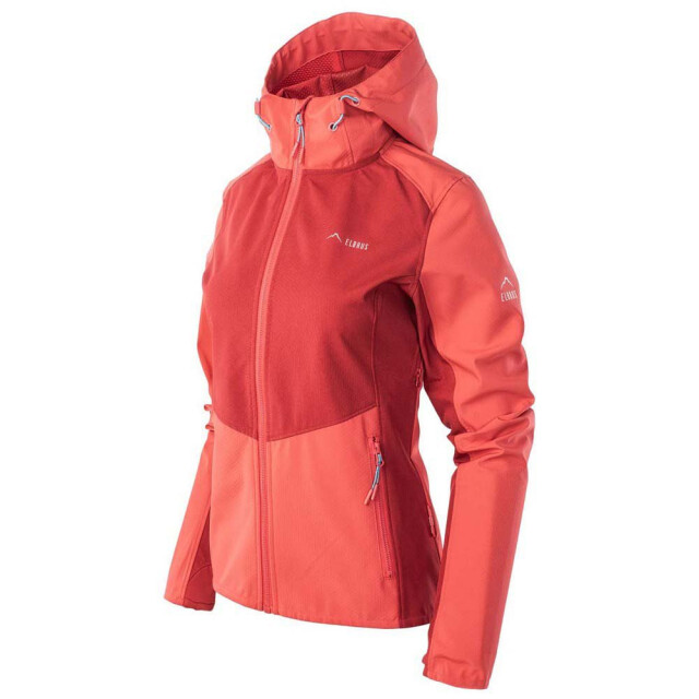 Elbrus Dames envisat zachte shell jas UTIG1343_skipatrolhibiscusbluebird large