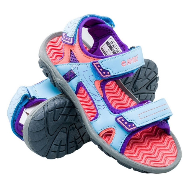 Hi-Tec Kinder/kinder menar sandalen UTIG1003_skybluevioletwatermelon large