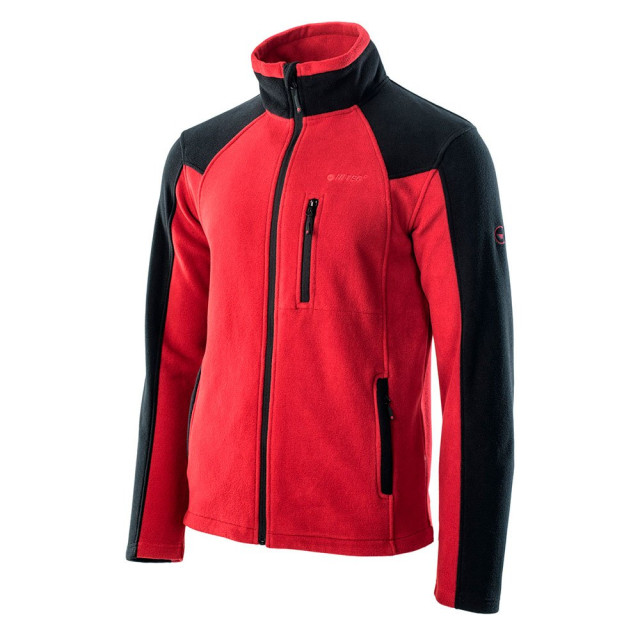 Hi-Tec Heren monar full zip fleecejack UTIG166_darkredblack large