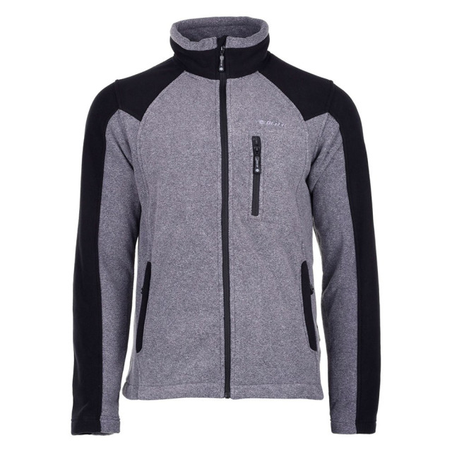 Hi-Tec Heren monar full zip fleecejack UTIG166_ebonymelangeblack large