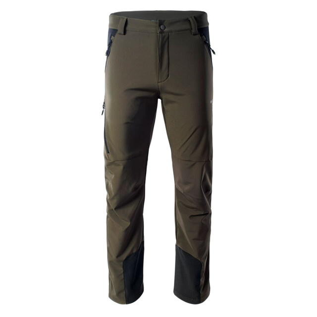 Hi-Tec Heren astoni softshell wandelbroek UTIG1560_olivegreenblack large