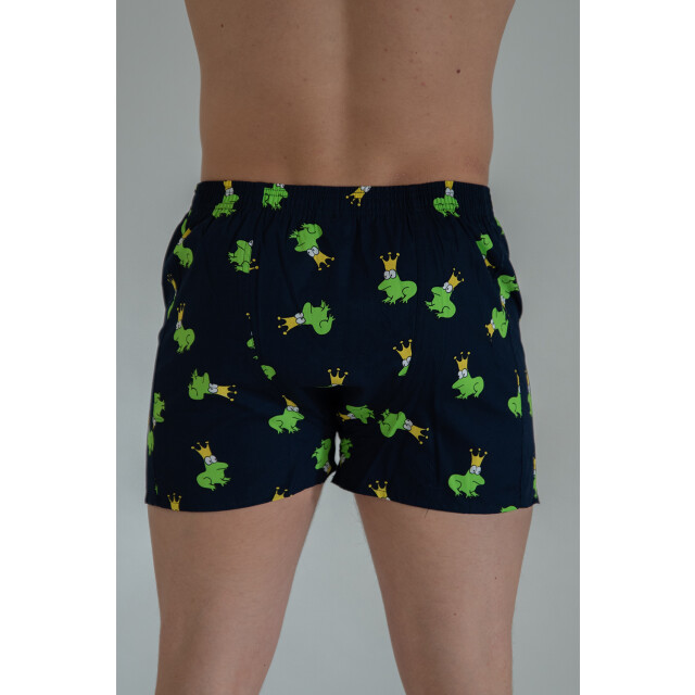 Happy Shorts Wijde boxershort heren kikker met kroon print HS-223 large