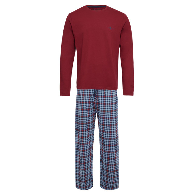 Phil & Co Lange heren winter pyjama set katoen geruit PH-241-02 large