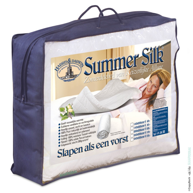 H&D Summer Silk Koel natuur zijde zomer dekbed 260x220cm 2454540 large