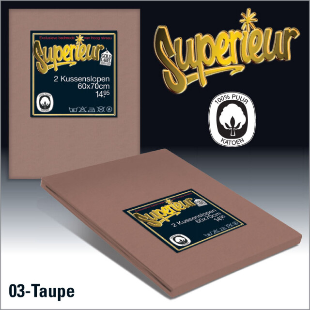 Superieur Kussenslopen katoen 60x70 (set van 2) - antibacteriëel 3059999 large