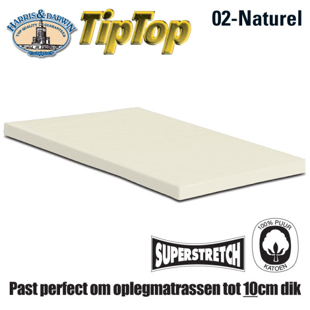 Harris & Darwin H&d topper hoeslaken 100% jersey katoen 90x200 cm tot 15cm matrasdikte - 3059841 large