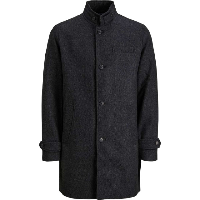 Jack & Jones Blamelton wool coat sn dark grey melange/st 12177644-179084001 large