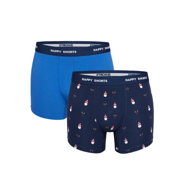 Happy Shorts 2-pack kerst boxershorts heren kerstmannen / rendieren HS-J-928 large