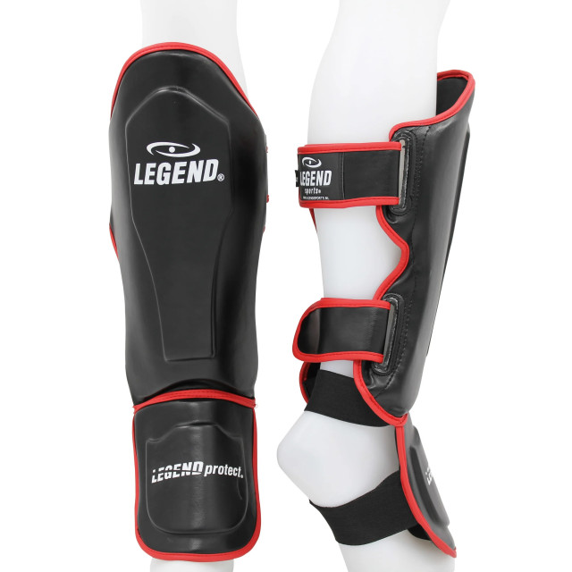 Legend Sports Kickboks scheenbeschermers legend best heren/dames zwart- pu TSG01RDM large