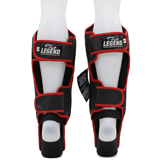 Legend Sports Kickboks scheenbeschermers legend best heren/dames zwart- pu TSG01RDM large