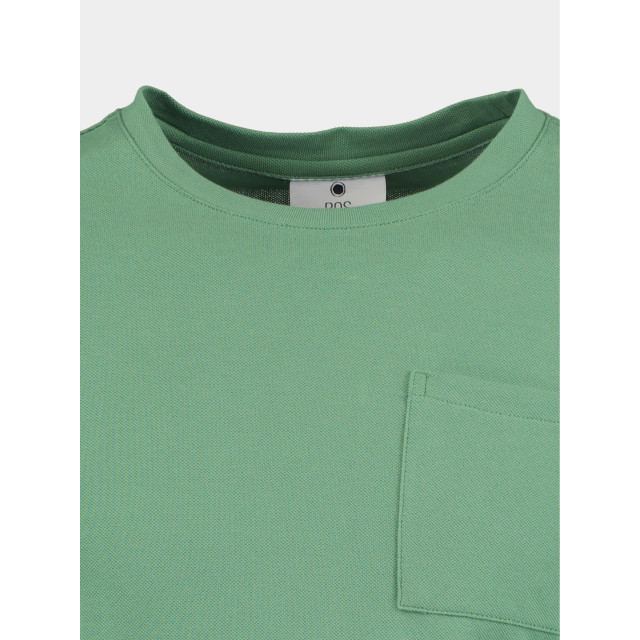 Bos Bright Blue T-shirt korte mouw cooper t-shirt pique 23108co54bo/903 modern green 173502 large