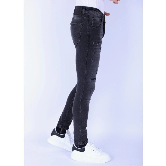 Local Fanatic Ripped jeans voor slim fit met stretch 1104 LF-DNM-1104 large