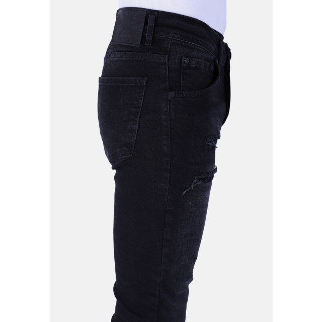 Local Fanatic Slimfit jeans met stretch met gaten LF-DNM-1106 large