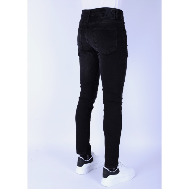 Local Fanatic Slimfit jeans met stretch met gaten LF-DNM-1106 large