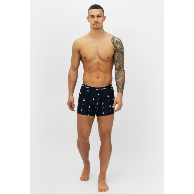 Happy Shorts 2-pack kerst boxershorts heren kerstmannen / rendieren HS-J-928 large