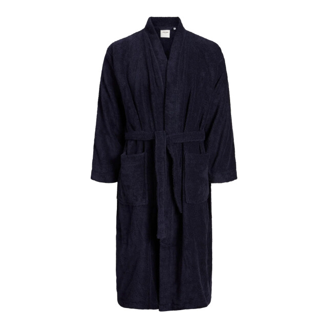 Jack & Jones Badjas heren badstof jacsolid bathrobe donker 12243624-B large