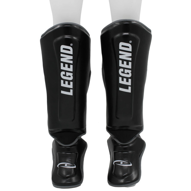 Legend Sports Kickboks scheenbeschermers protect plus heren/dames zwart- pu TSG05ZWGRXS large