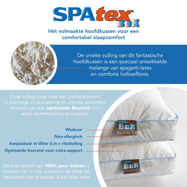 SpaTex Box|extra ondersteunend spaghetti-latex mix|box kussen 60x70cm 2454539 large