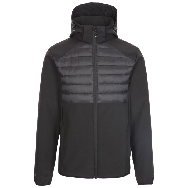 Trespass Heren lenek soft shell jas UTTP5648_black large