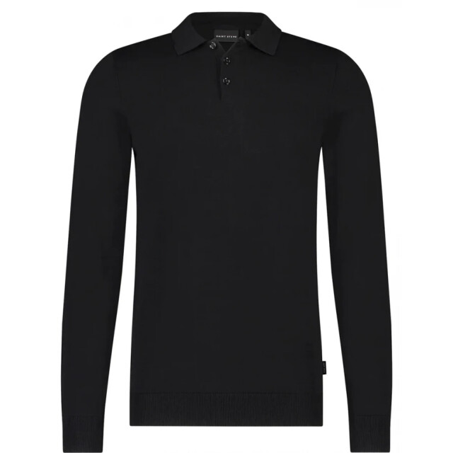 Saint Steve Berend 19478 black gebreidde polo 19478 Black/Berend large