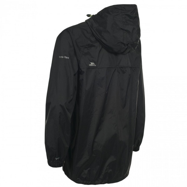 Trespass Volwassenen unisex qikpac packaway waterdicht jasje UTTP433_black large