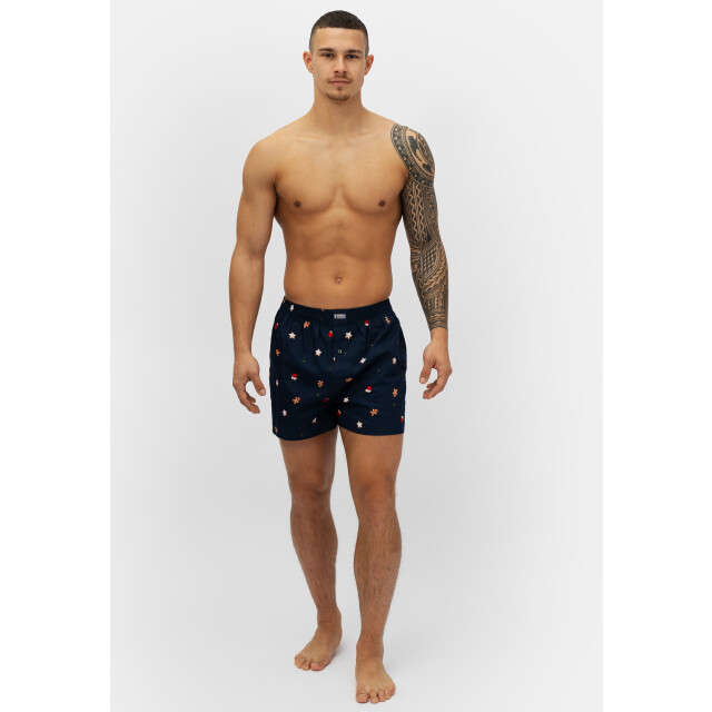 Happy Shorts Wijde kerst boxershort heren koekjes print HS-375 large