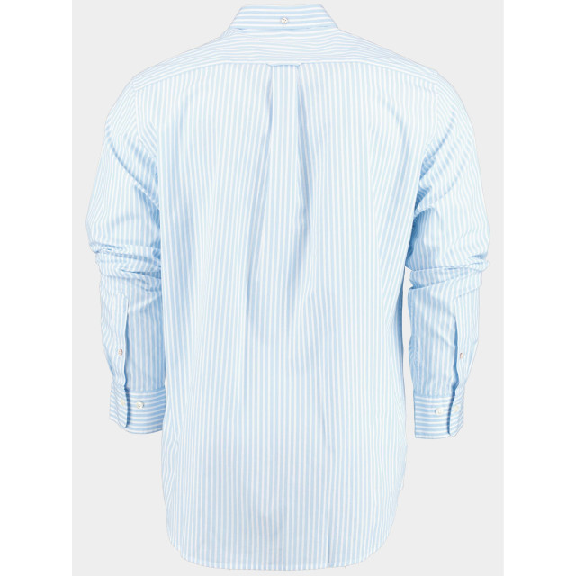 Gant Casual hemd lange mouw blauw reg broadcloth stripe bd 3062000/468 174132 large
