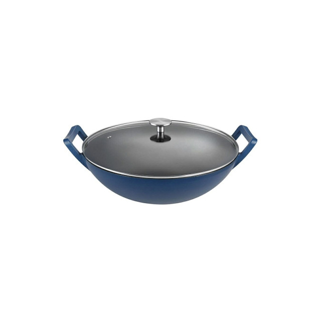 Buccan Buccan hamersley gietijzeren wokpan 36cm blauw 1996152 large