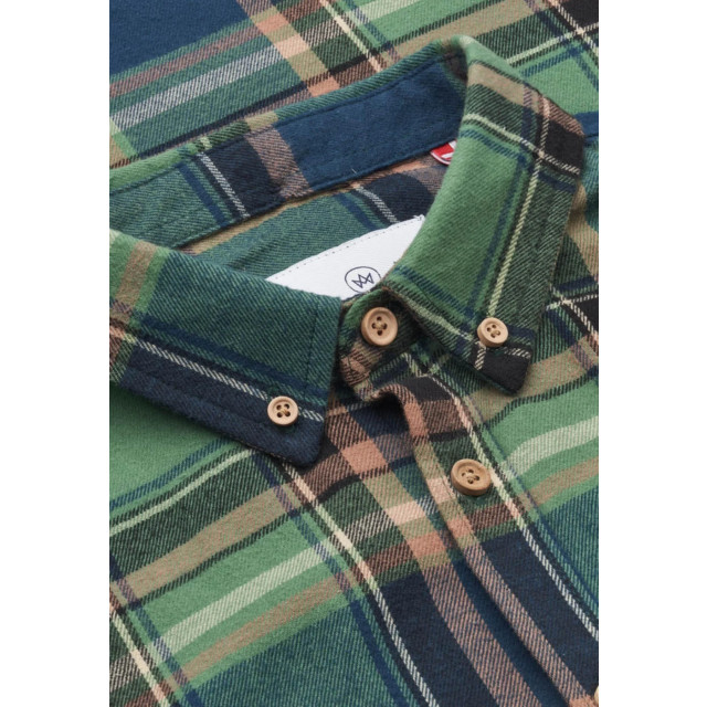 Kronstadt Flannel check shirt ks4206 ivy green/blue KS4206 large