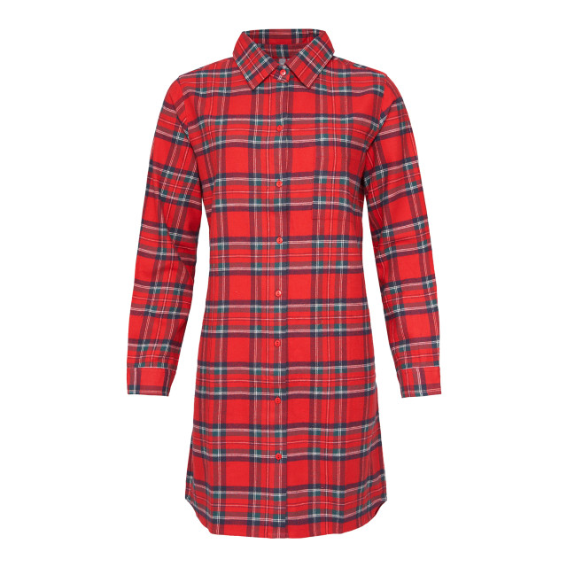 By Louise Dames pyjama nachthemd flanel geruit BL-228-00-M/BL-282-02 large