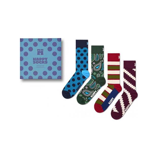 Happy Socks Giftbox 4p sokken new vintage multi p000322 large