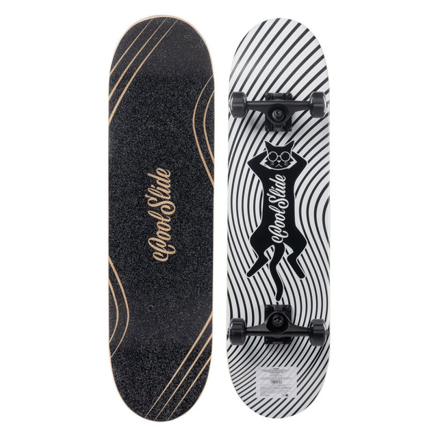 Coolslide Trafalgars kat print skateboard UTIG2528_blackwhite large