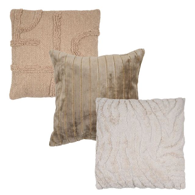 Home67 Kussen set van 3 joya brown, juul green en juna 2648965 large