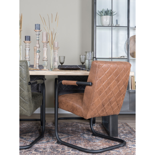 Home67 Eetkamerstoel dick cognac 08 2648057 large