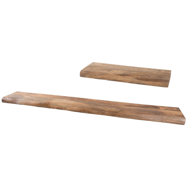 Home67 Wandplank pure mangohout set van 2 groot 2648976 large