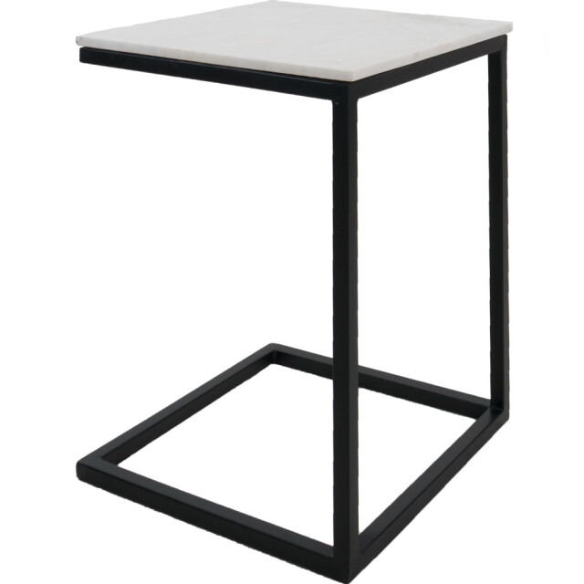 Home67 Laptoptafel mitch marmer wit/zwart 2648340 large