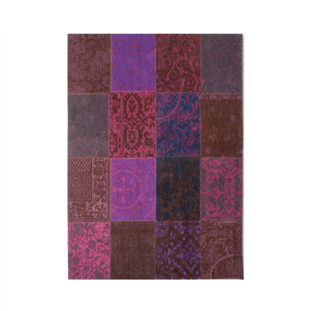 Louis de Poortere Vloerkleed vintage patchwork violet 8104 170 x 240 cm 2648567 large