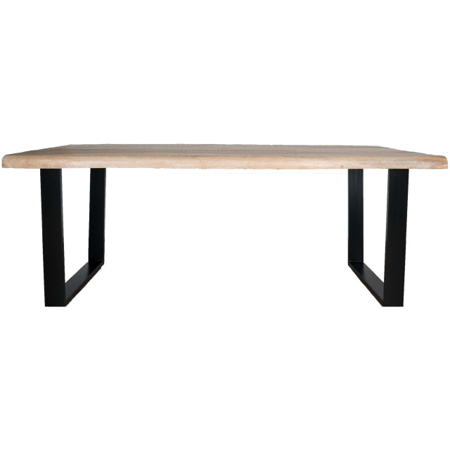 Home67 Eettafel uvra 180 cm u poot mangohout naturel 2648116 large