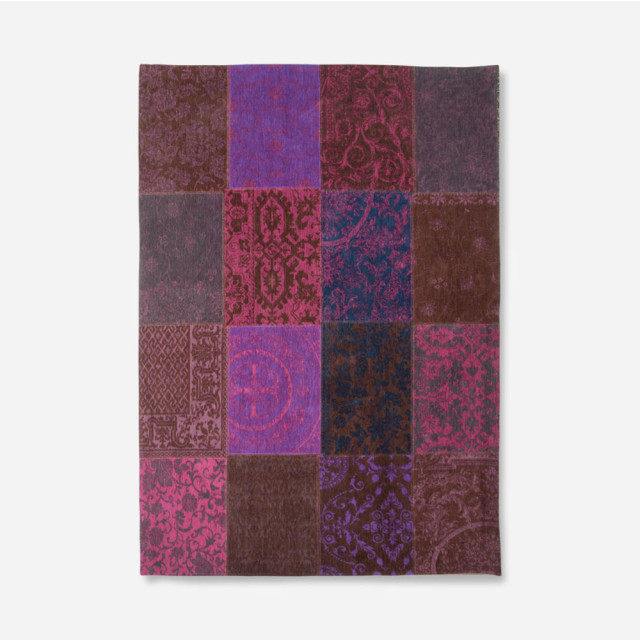 Louis de Poortere Vloerkleed vintage patchwork violet 8104 170 x 240 cm 2648567 large