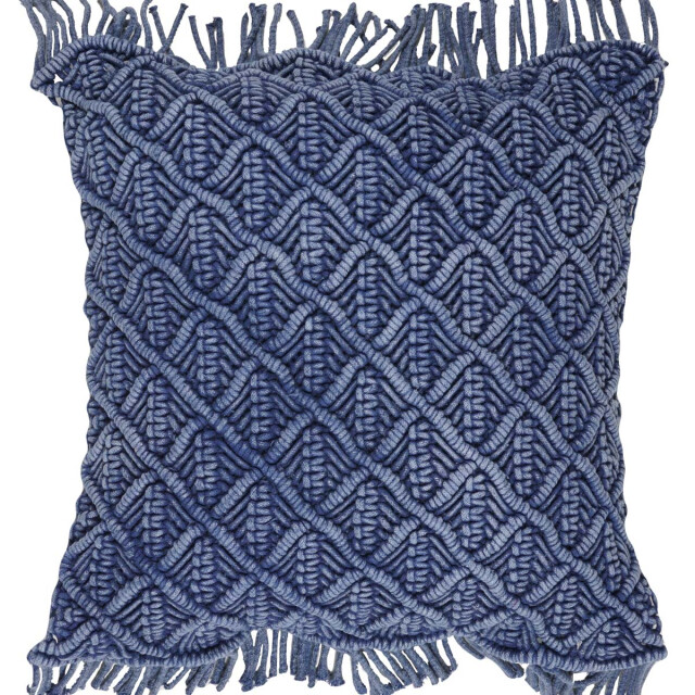 Veer Carpets Kussen macramé blue 50 x 50 cm 2647507 large