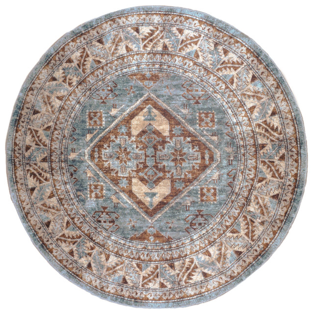 Veer Carpets Vloerkleed laria blue 3 rond ø160 cm 2648027 large