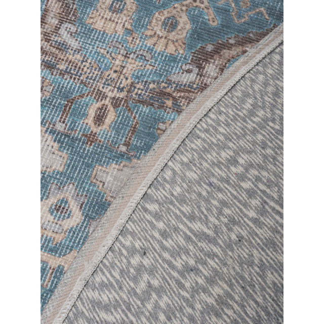 Veer Carpets Vloerkleed karaca blue 03 rond ø120 cm 2648120 large