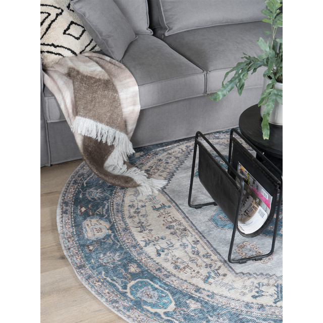 Veer Carpets Vloerkleed karaca blue 03 rond ø120 cm 2648120 large