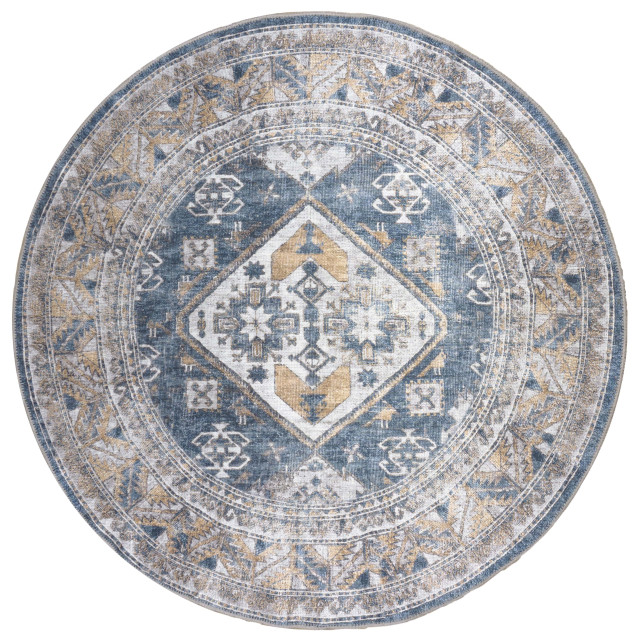 Veer Carpets Vloerkleed laria blue 4 rond ø120 cm 2648031 large