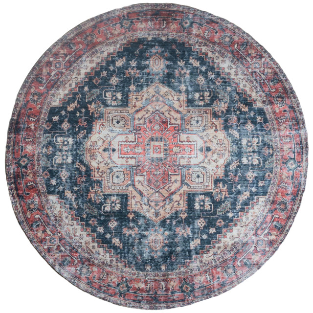 Veer Carpets Vloerkleed nora rood rond ø200 cm 2648231 large