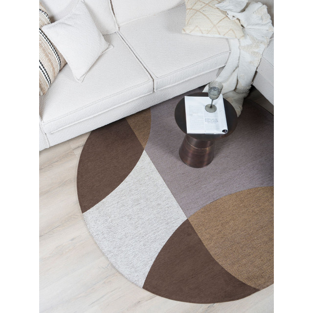 Veer Carpets Vloerkleed eli brown ø200 cm 2648528 large