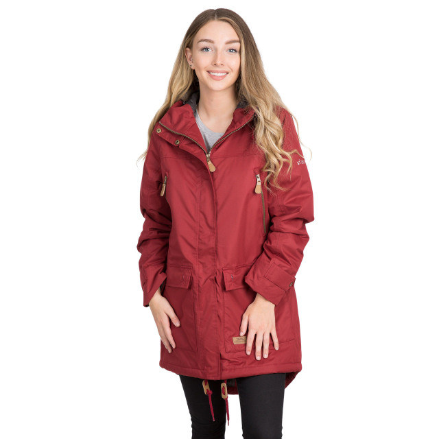 Trespass Dames clea waterbestendige gewatteerde jas UTTP3067_merlot large