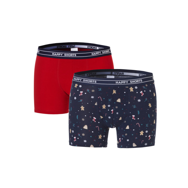 Happy Shorts Kerst boxershorts 2-pack heren christmas allover HS-J-929 large